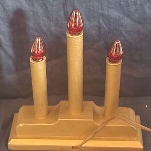 2 Christmas Candlelabras